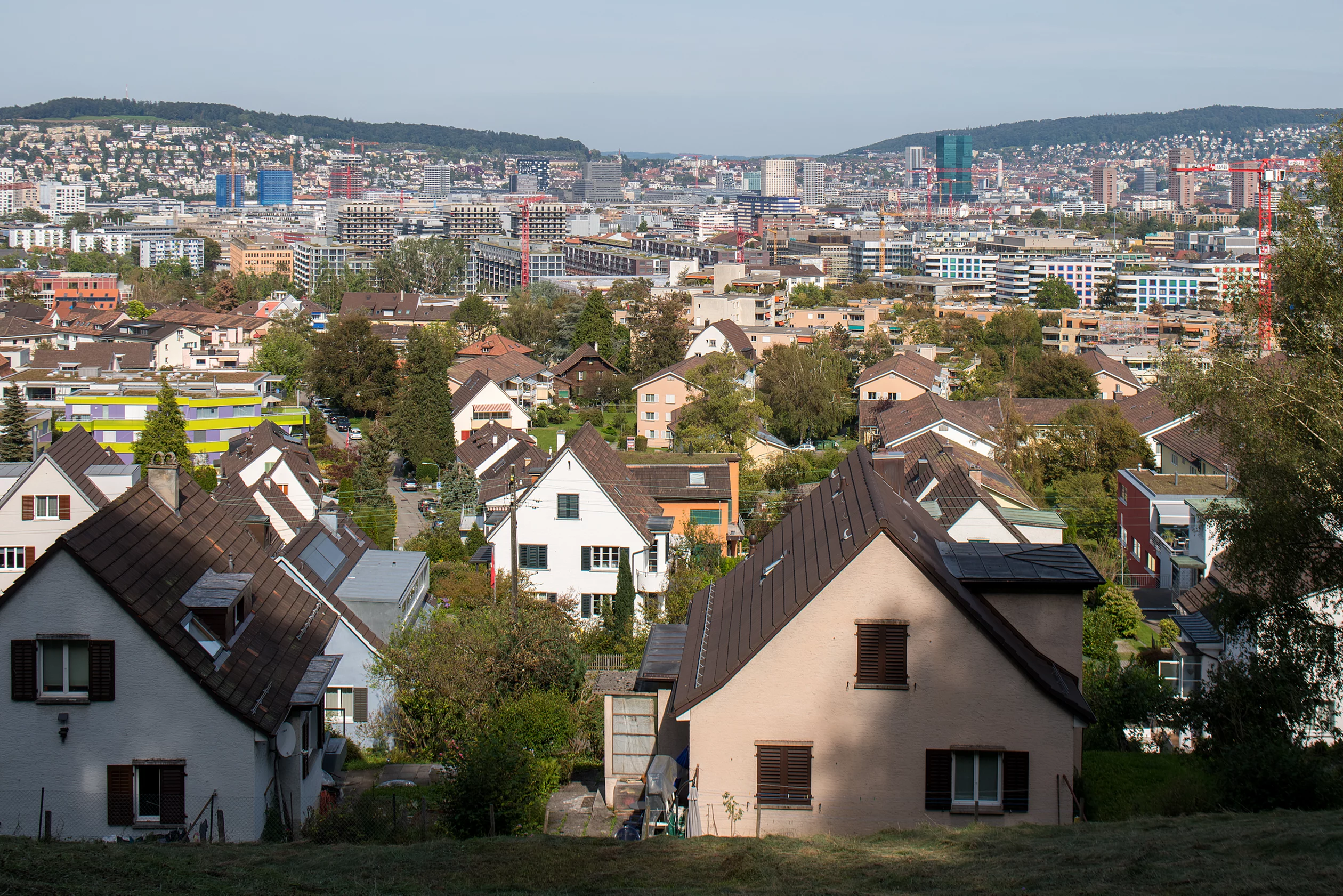Blick vom Lyrenweg in Albisrieden
