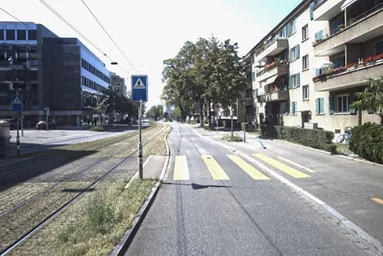 Badenerstrasse vor den Massnahmen für den Fussverkehr