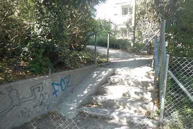 Burgdorferweg vor den Massnahmen für den Fussverkehr