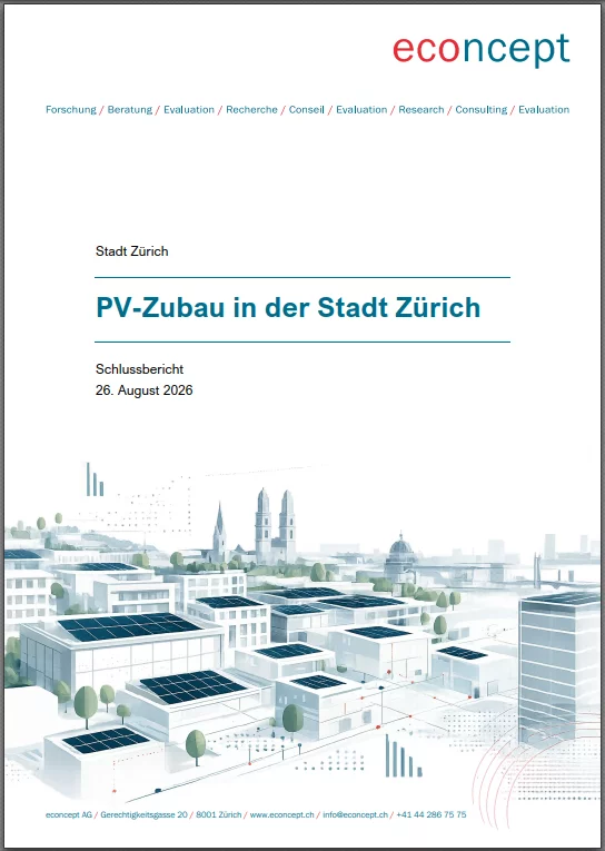 Titelblatt zum Fachbericht PV-Zubau