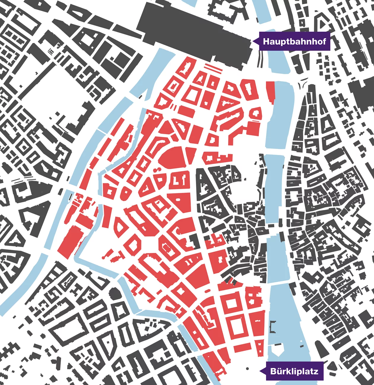 Perimeter Ablösung des Gasverteilnetzes in der Innenstadt