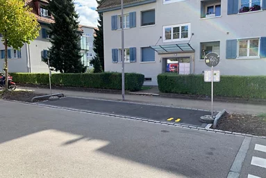 Rosengarten nach den Massnahmen für den Fussverkehr