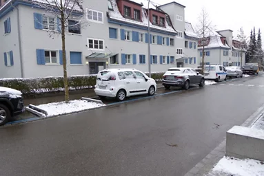 Rosengarten vor den Massnahmen für den Fussverkehr