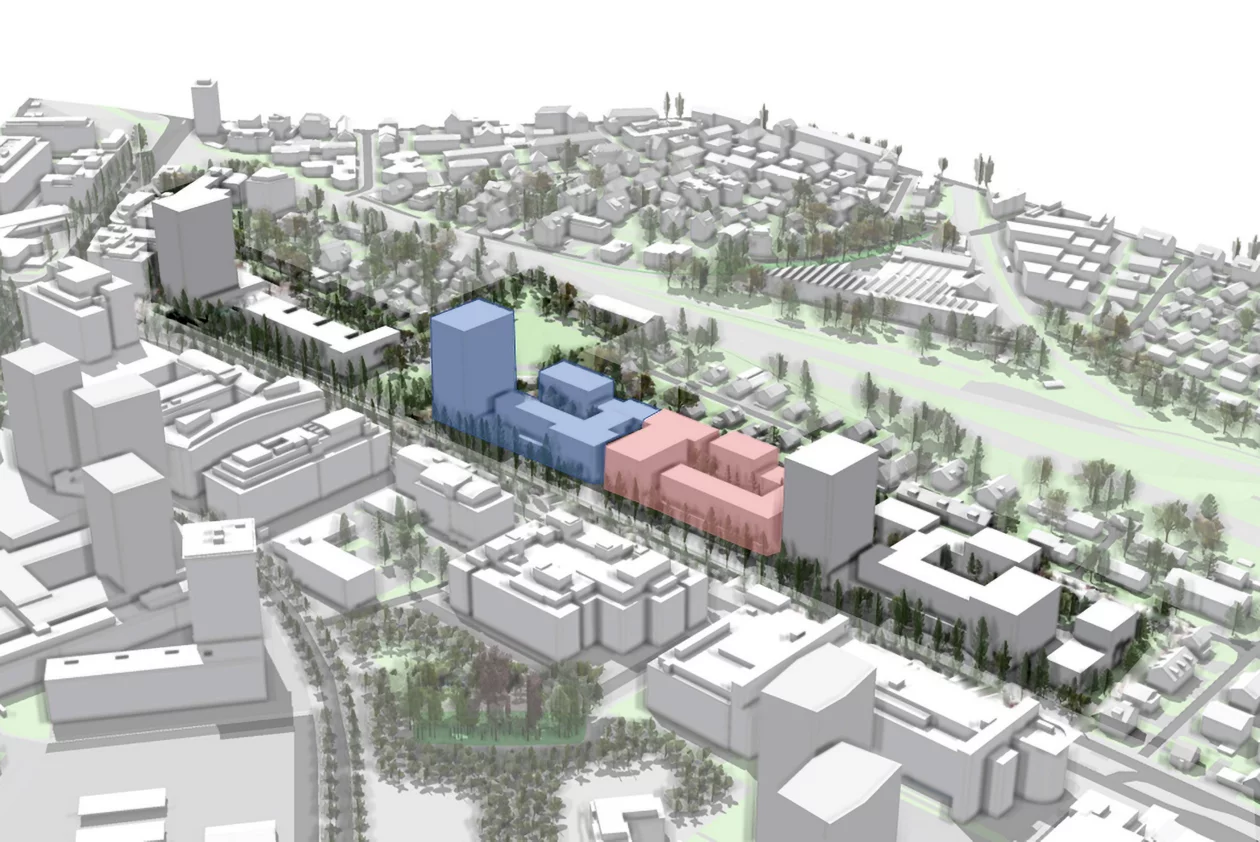 3D-Rendering des Areals an der Thurgauerstrasse