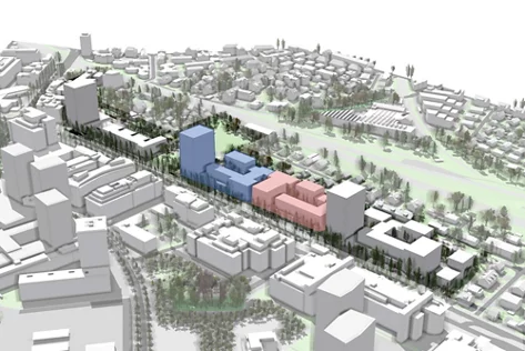 3D-Rendering des Areals an der Thurgauerstrasse