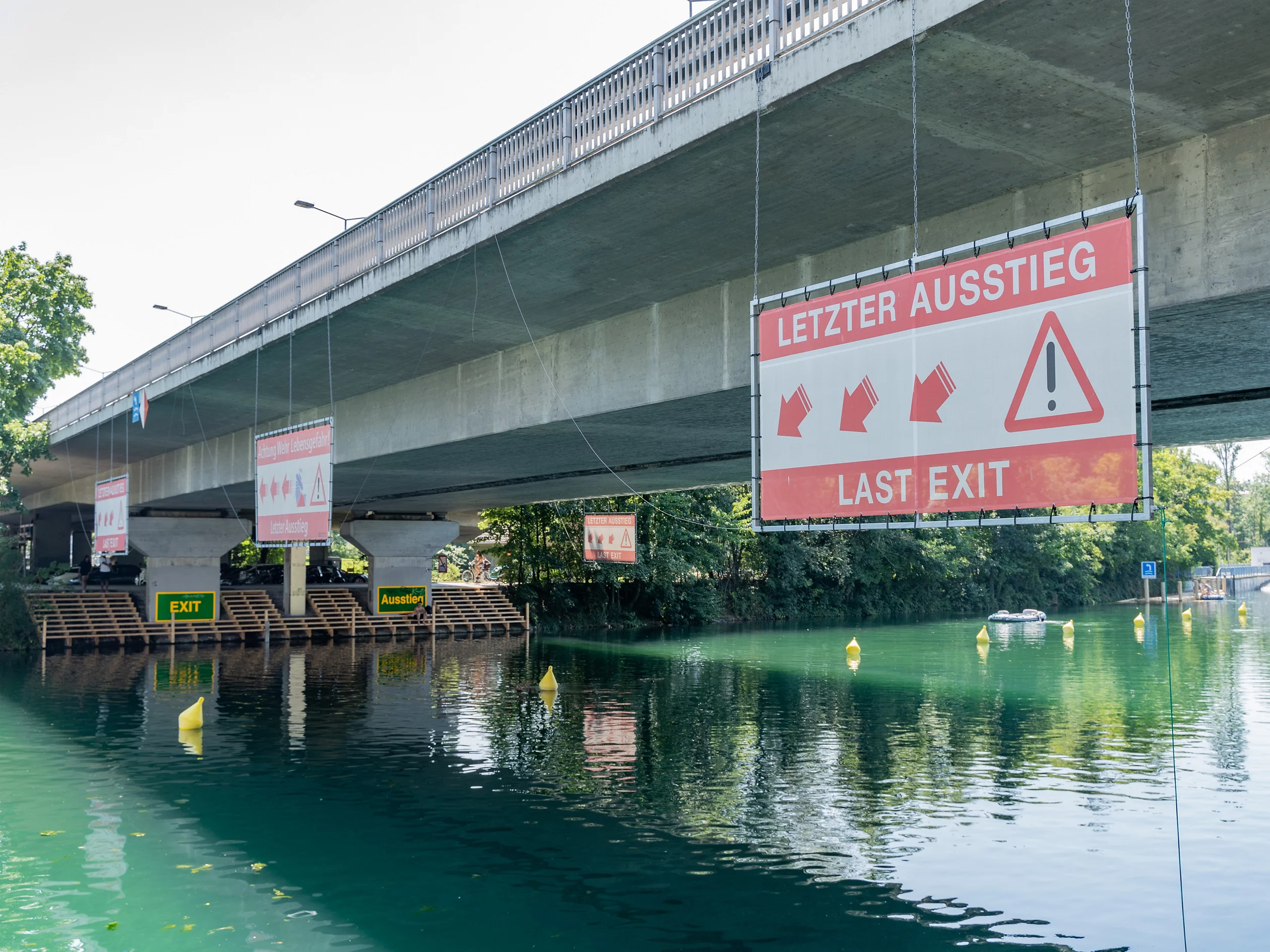 Ausstiegsstelle mit Steg