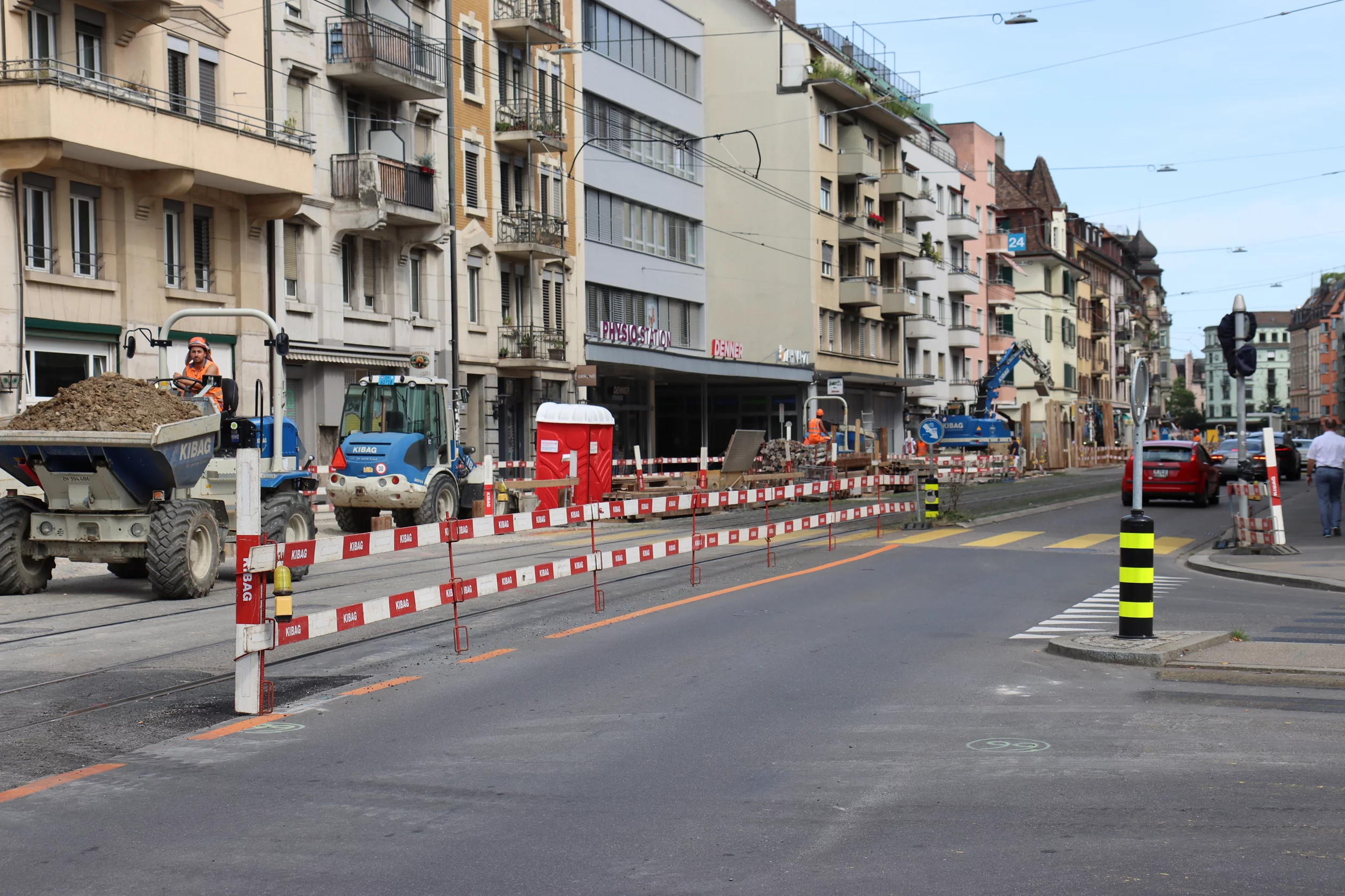 Bauarbeiten Badener- und Zypressenstrasse