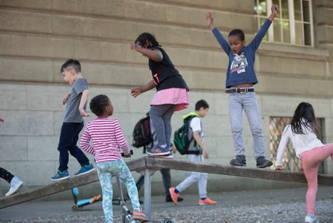 Bewegung auf dem Pausenplatz