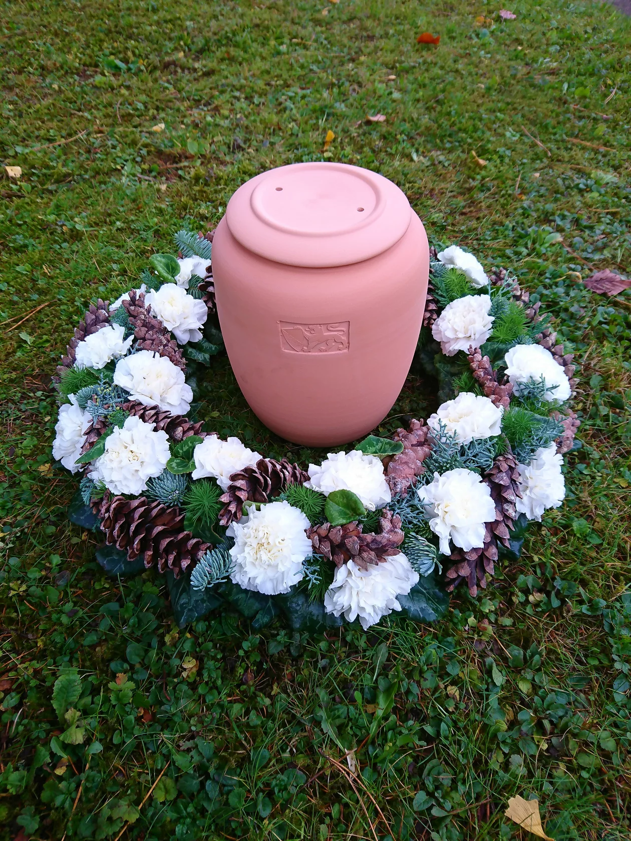 Blumenkranz für Winter
