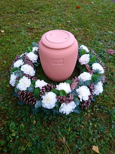 Blumenkranz für Winter