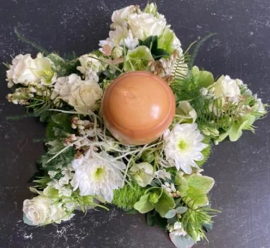 Blumenstern mit Aufsatz