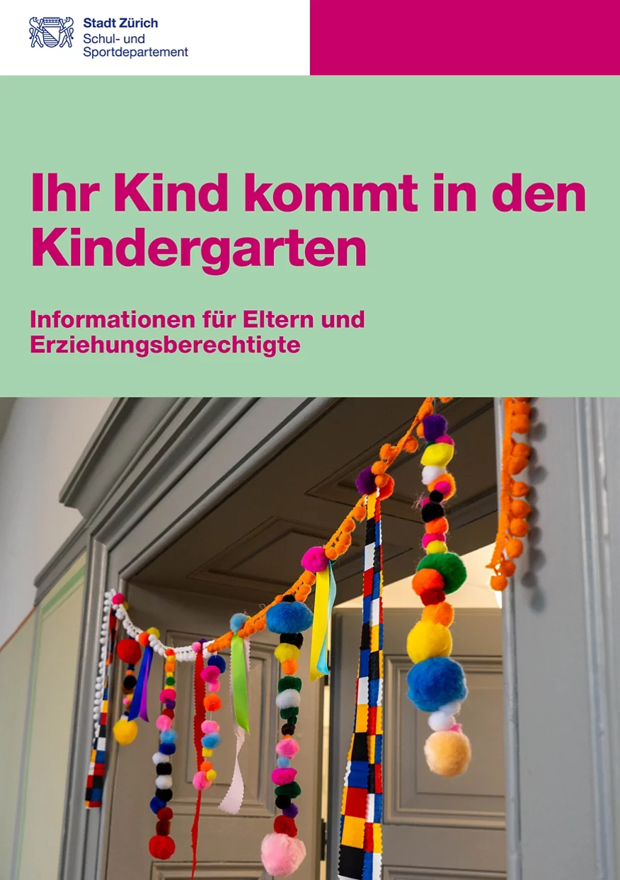 Titelseite der Broschüre Ihr Kind kommt in den Kindergarten