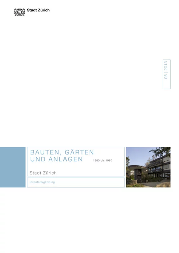 Titelseite Bauten, Gärten und Anlagen