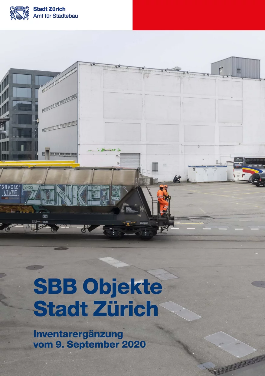Titelseite SBB Objekte Stadt Zürich