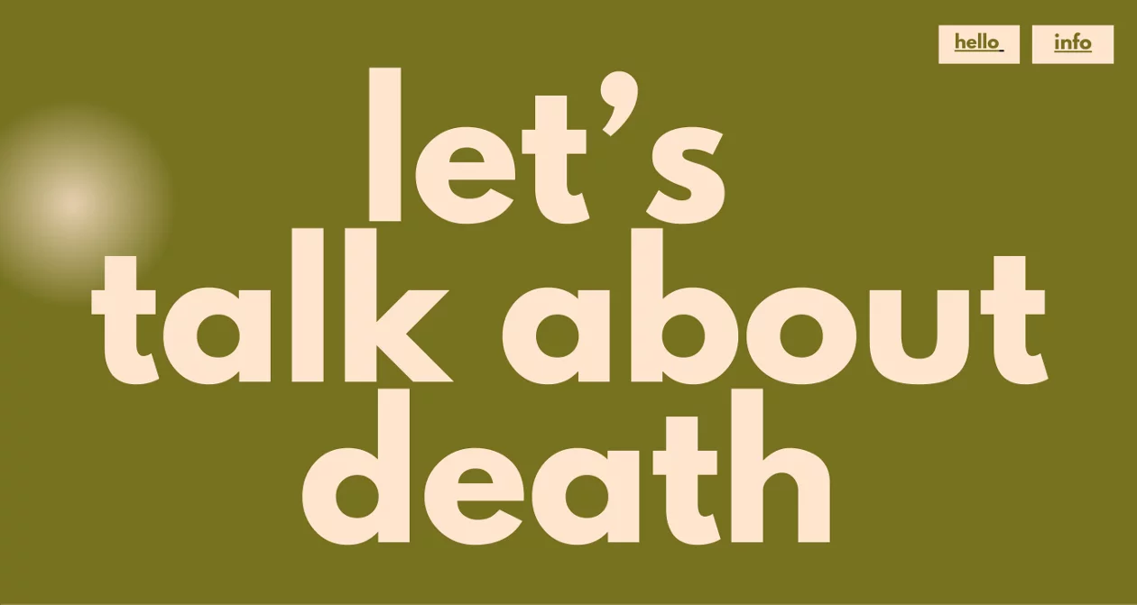 Let's talk about death