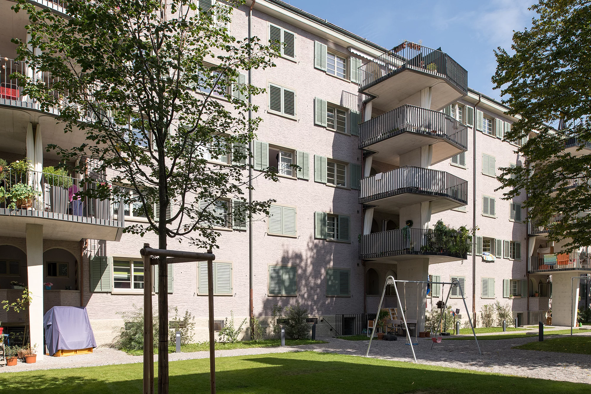 Aussenansicht Siedlung Röntgenhof Kolonie 3