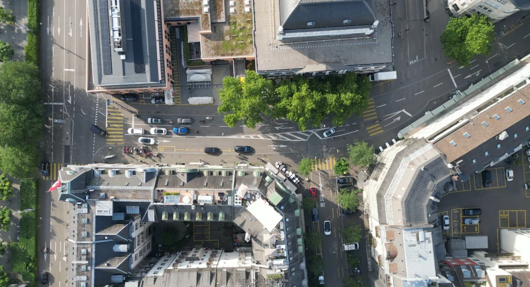 Luftbild Falkenstrasse beim Opernhaus