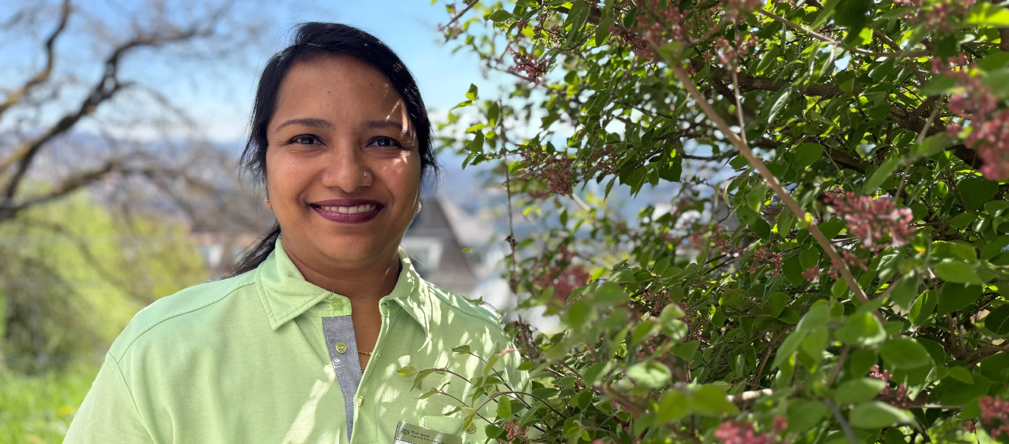 Geena Nilavoor, diplomierte Pflegefachfrau HF im Gesundheitszentrum für das Alter Käferberg