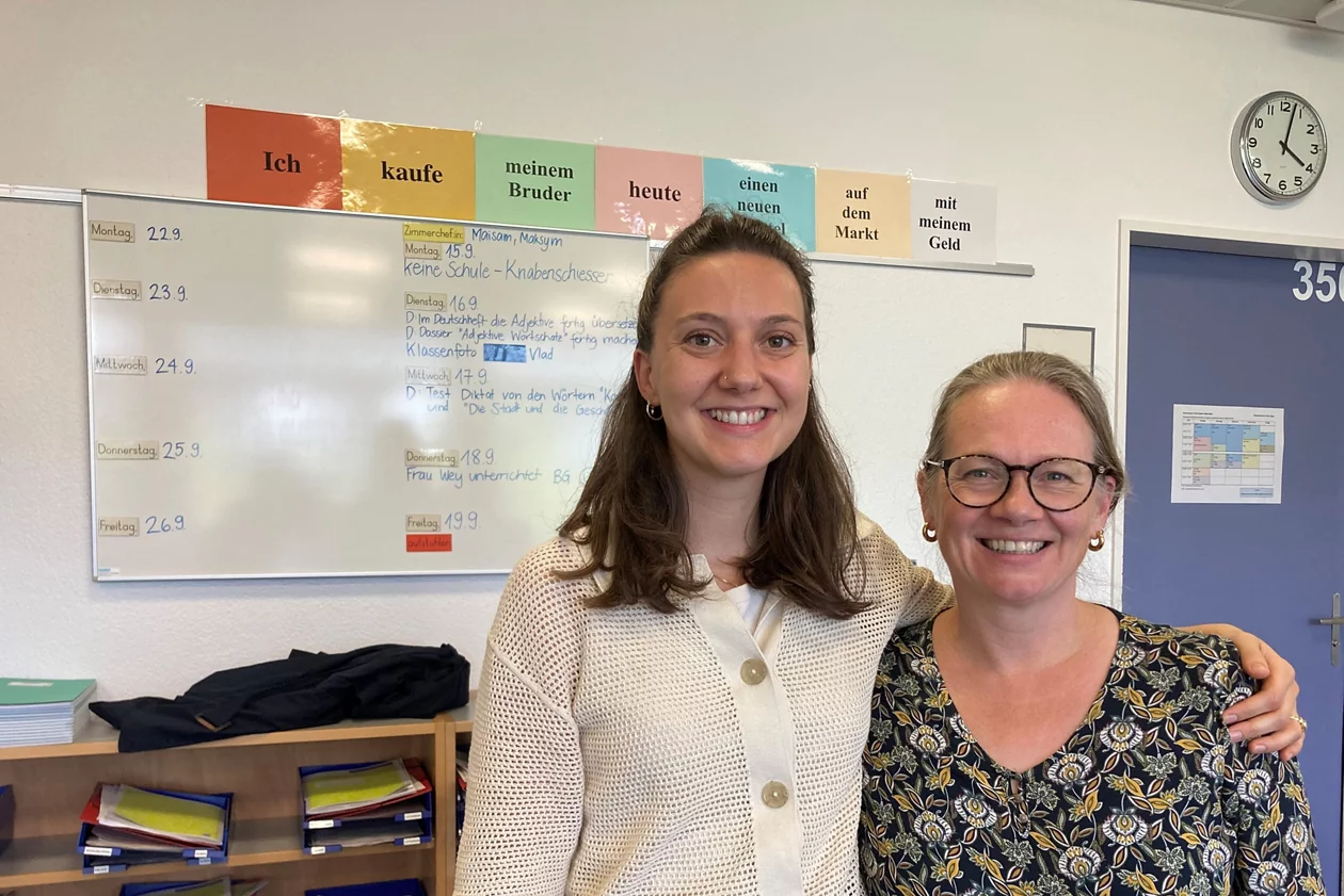Sophie Eichenberger und Gina Vogel, Lehrerinnen an der Viventa