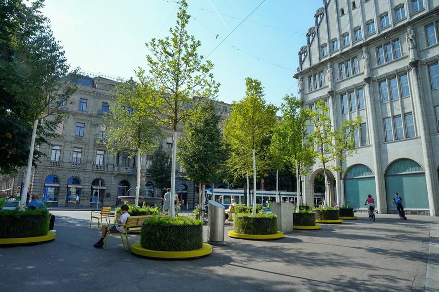Grünes Gastspiel Zeughausplatz