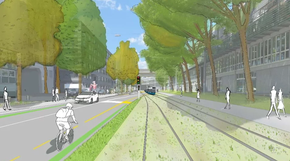 Visualisierung Höhe Limmatwest