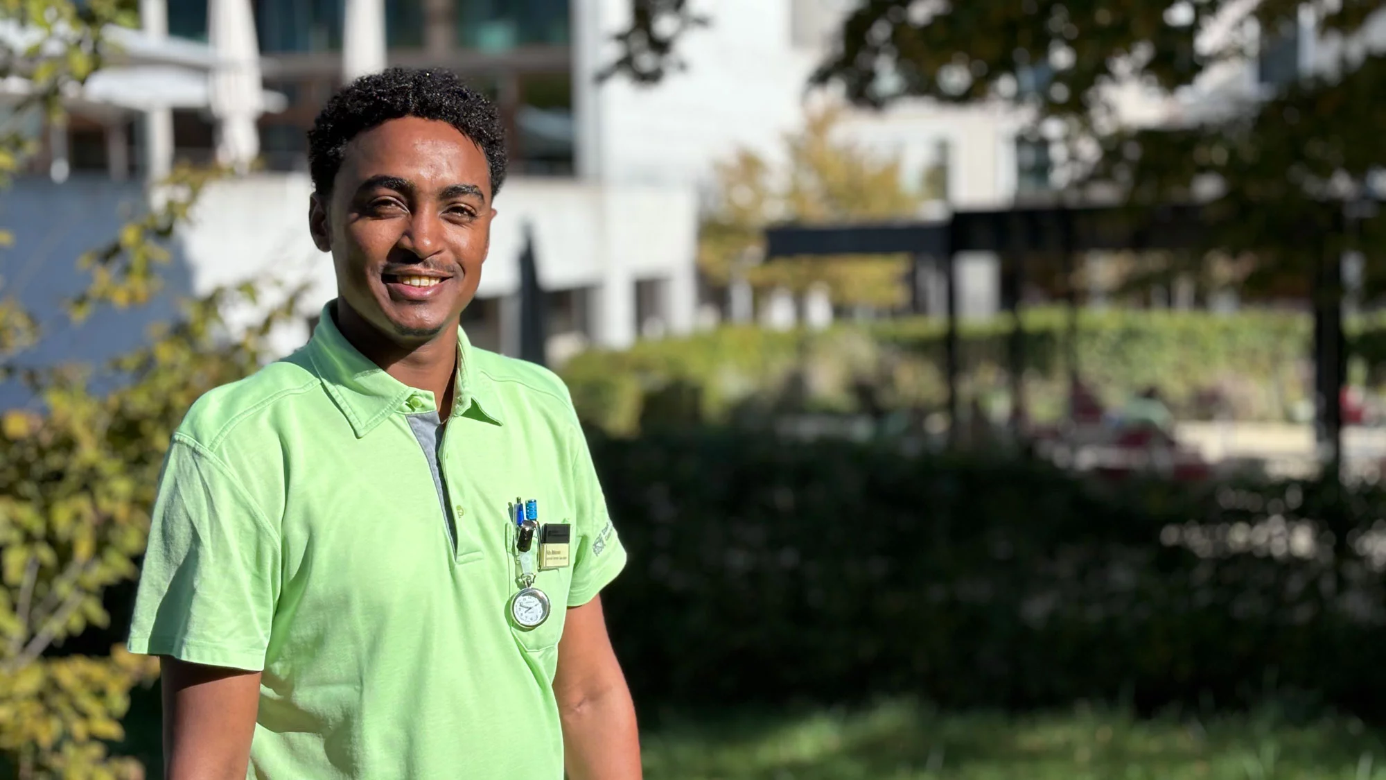 Hidru Mokonen, Fachmann Gesundheit im Gesundheitszentrum für das Alter Mattenhof
