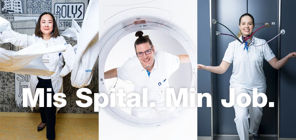 Sinnesstiftung mit drei Ärztinnen welche für eine Kampagne posieren