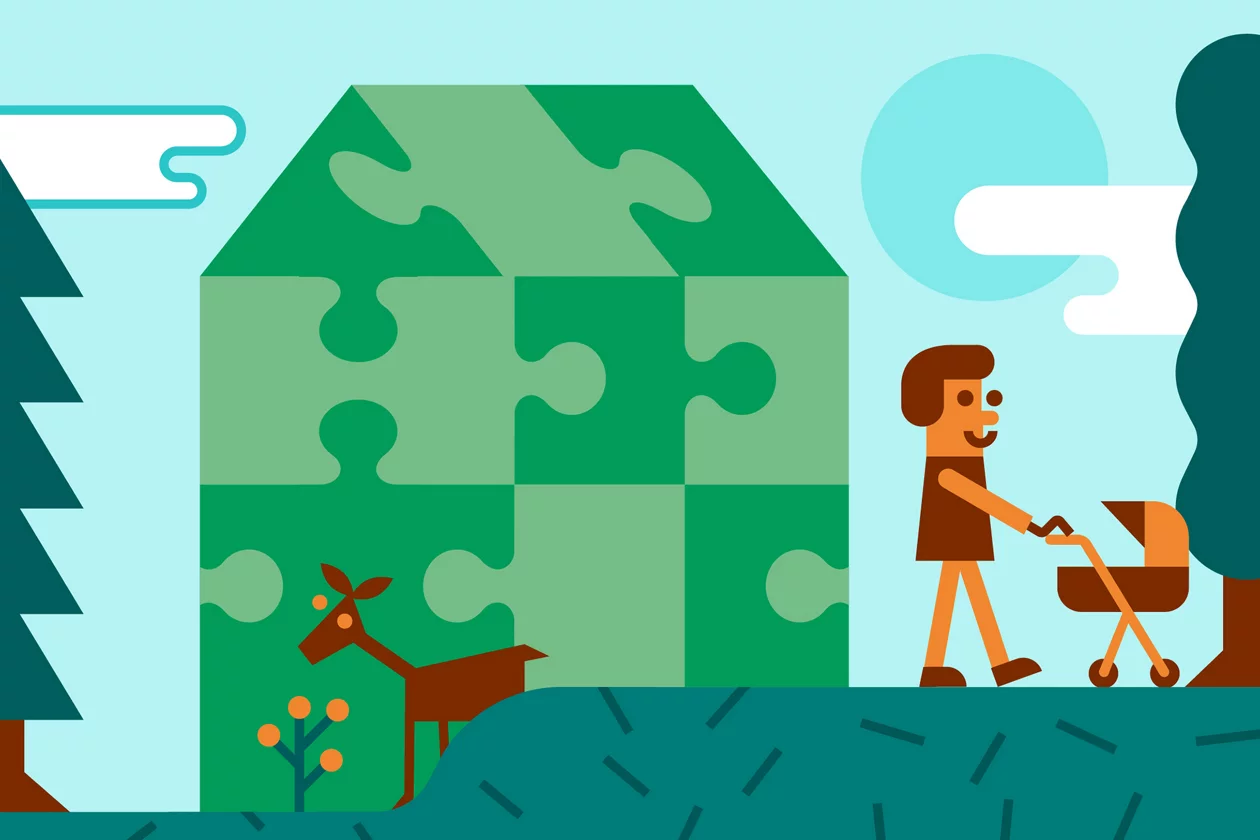 Intelligente Ressourcennutzung Illustration