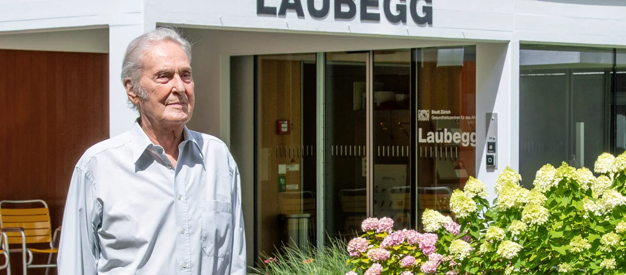 Jakob Zahner , Bewohner im Gesundheitszentrum für das Alter Laubegg