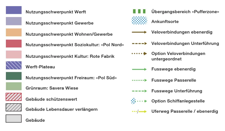 Legende zum Masterplan