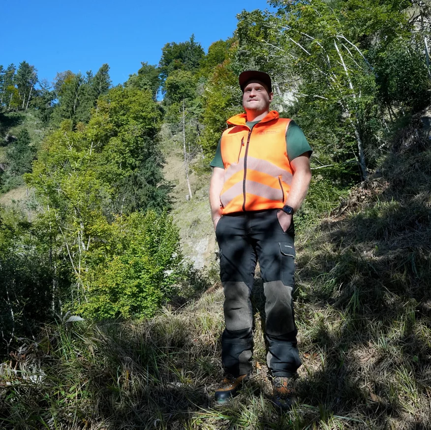 Nils Schönenberger Leiter Waldrevier Uetliberg bei Grün Stadt Zürich