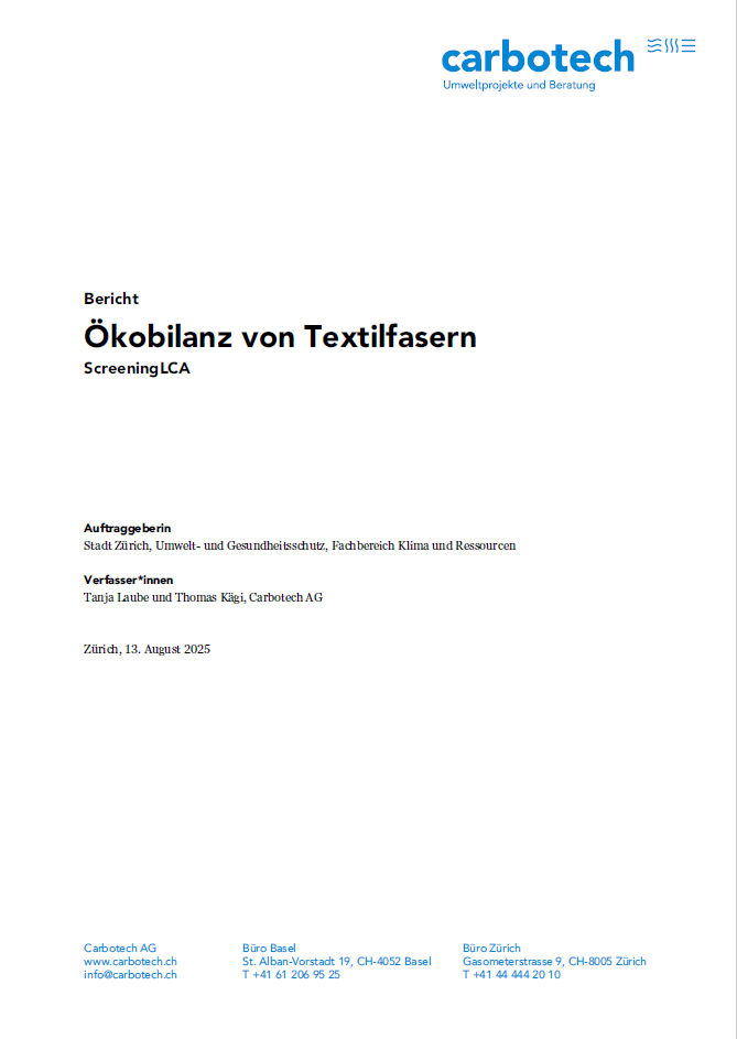 Titelseite des Berichts