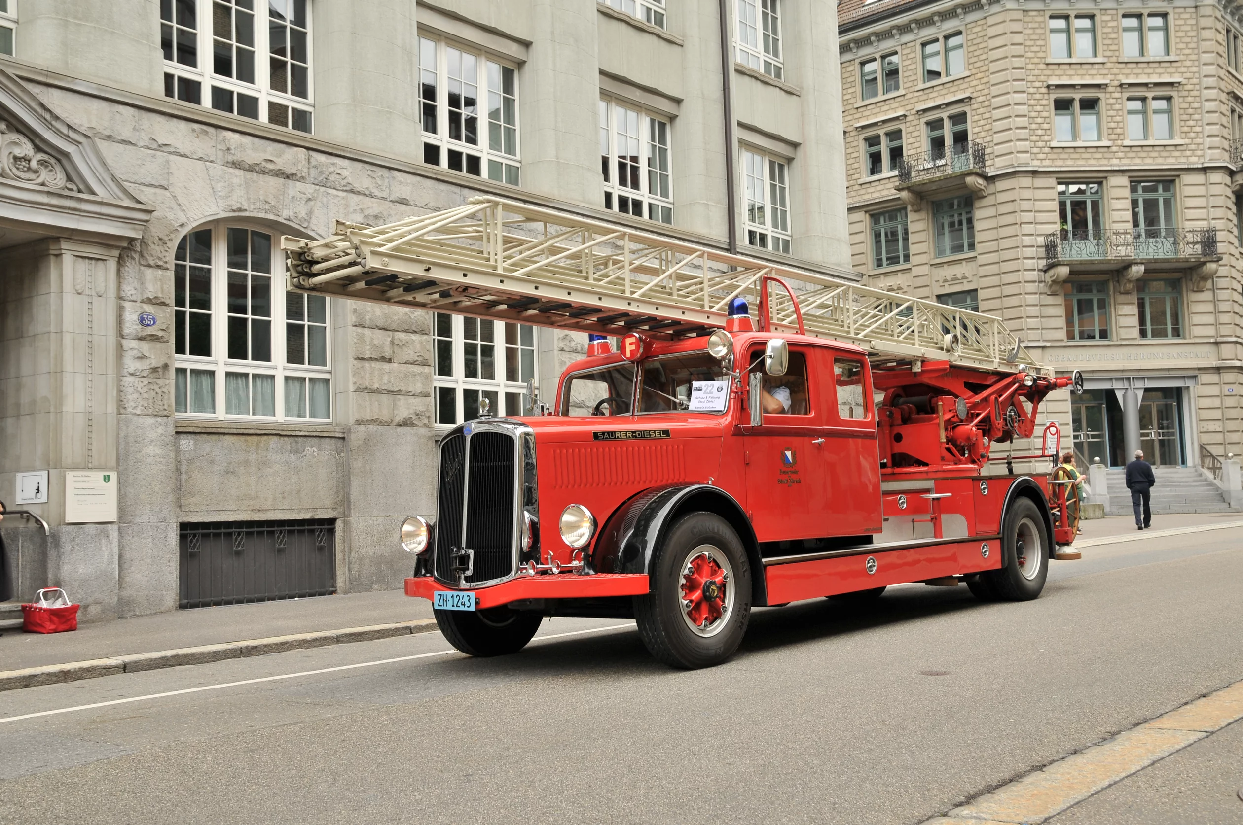 Autodrehleiter Saurer S 4 C aus dem Jahr 1939 