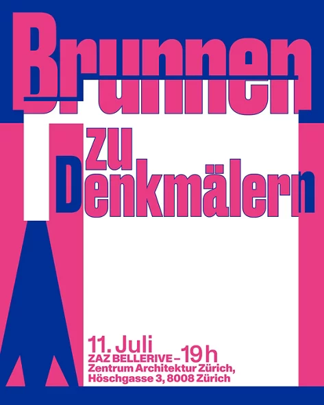 Werbeplakat Brunnen zu Denkmälern