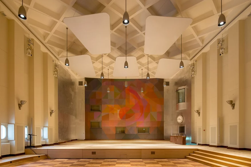 Blick in den Konzertsaal nach der Instandsetzung
