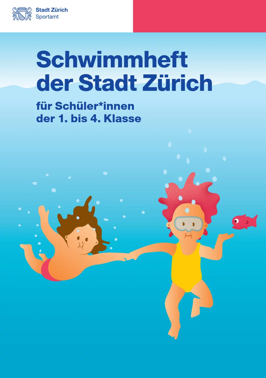 Titelbild des Schwimmhefts der Stadt Zürich