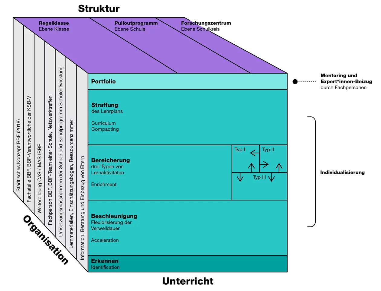 Das Schoolwide Enrichment Model (SEM) nach Victor Müller-Oppliger angepasst für die Stadt Zürich.