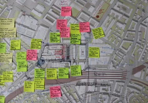 Ein Plan mit vielen Post-its