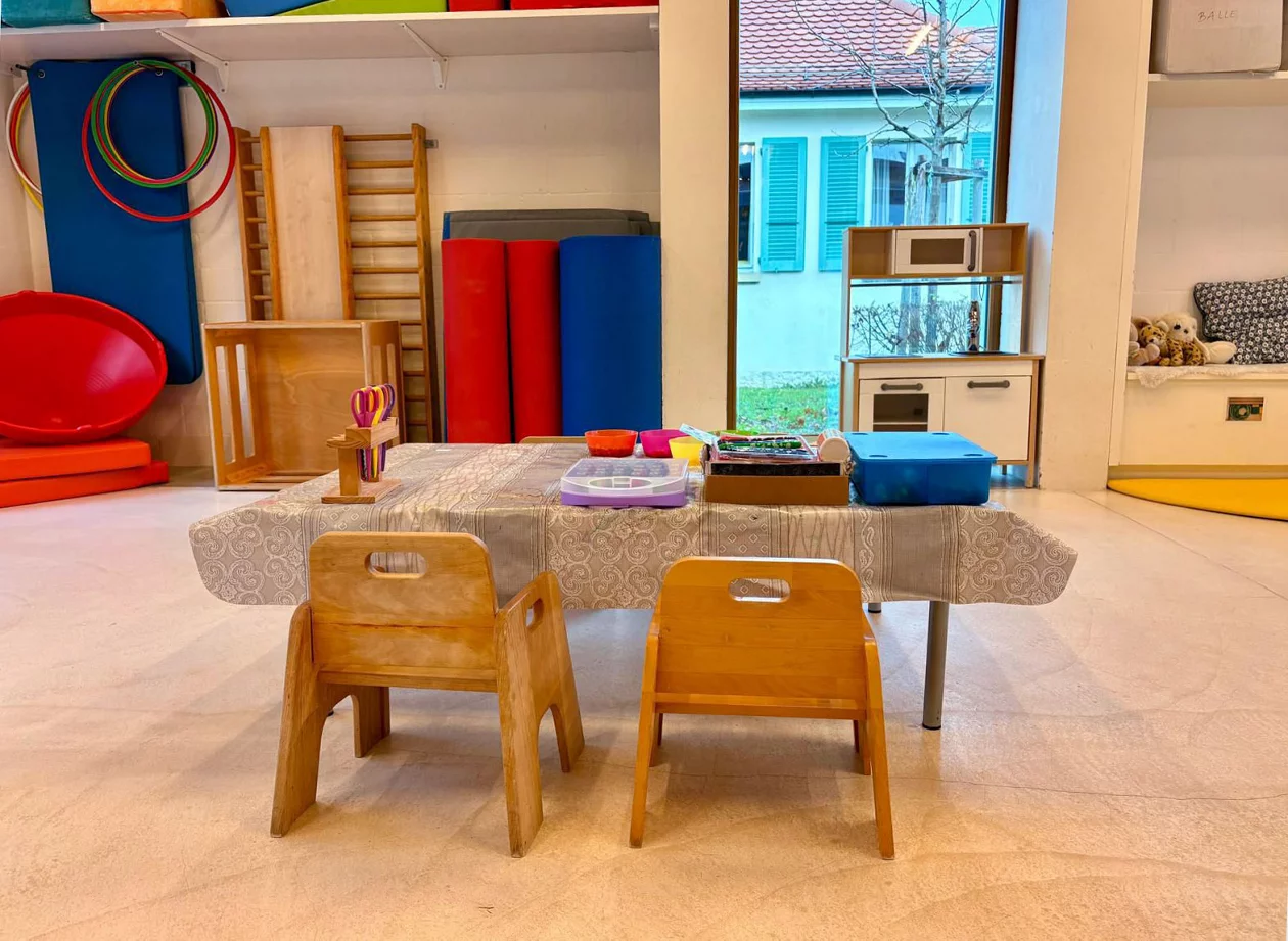 Spielraum des FamilienTreff Entlisberg: Hier trifft sich die Kindergruppe