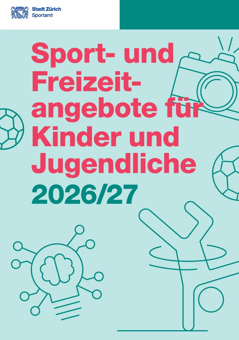Titelbild Broschüre Sport- und Freizeitangebote für Kinder und Jugendliche 2026/27