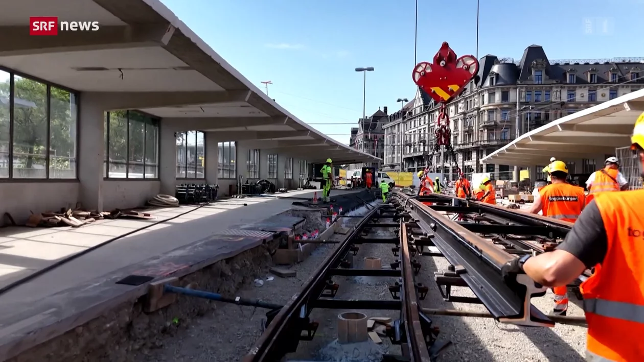 SRF-Dreh Bauarbeiten Bahnhofquai 2026