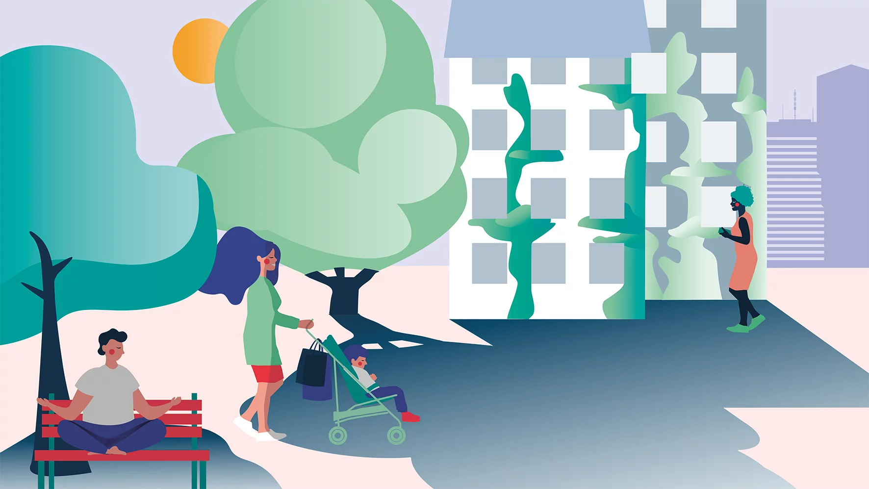 Illustration Stadtklima