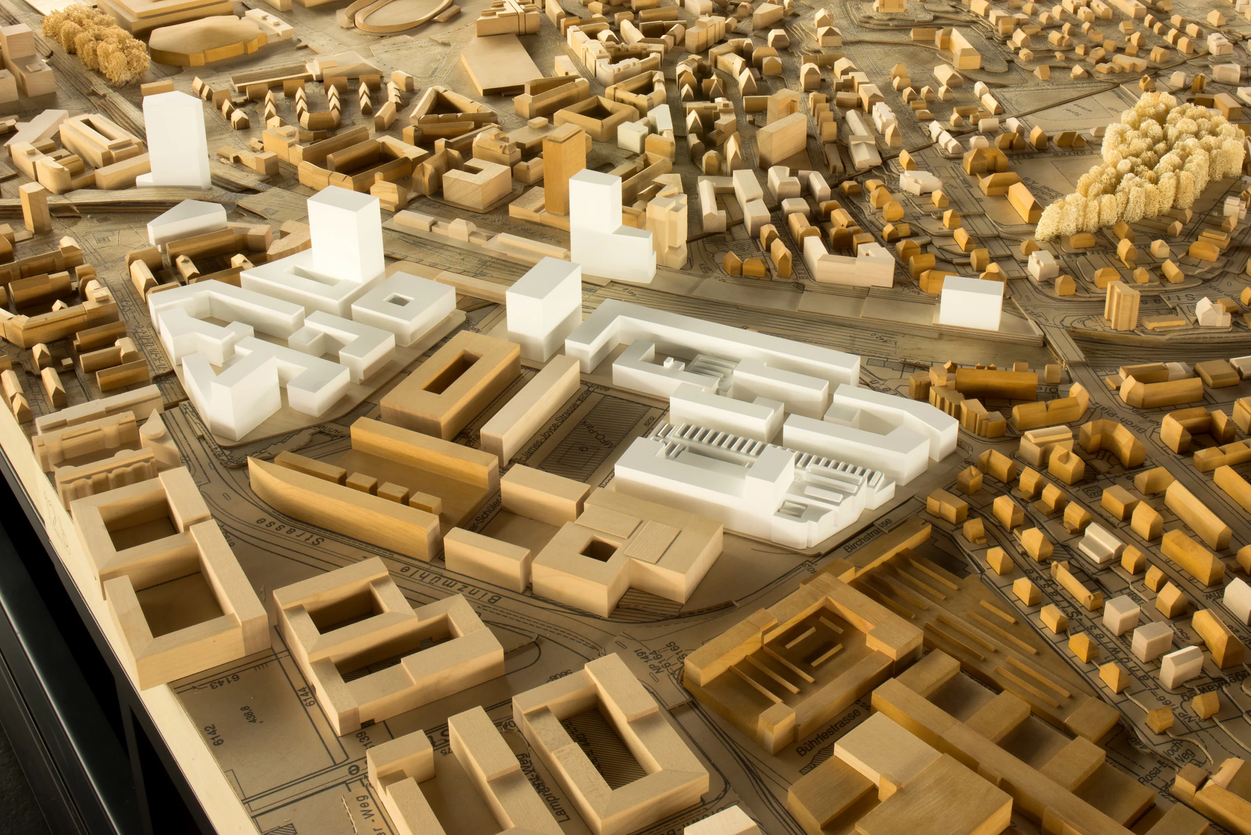 Ausschnitt aus dem Stadtmodell Oerlikon