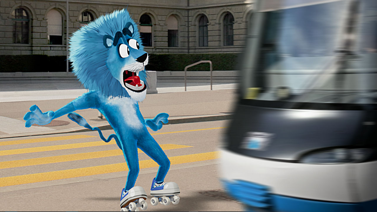 Leo Sicuro vergisst fast den Tramvortritt. 