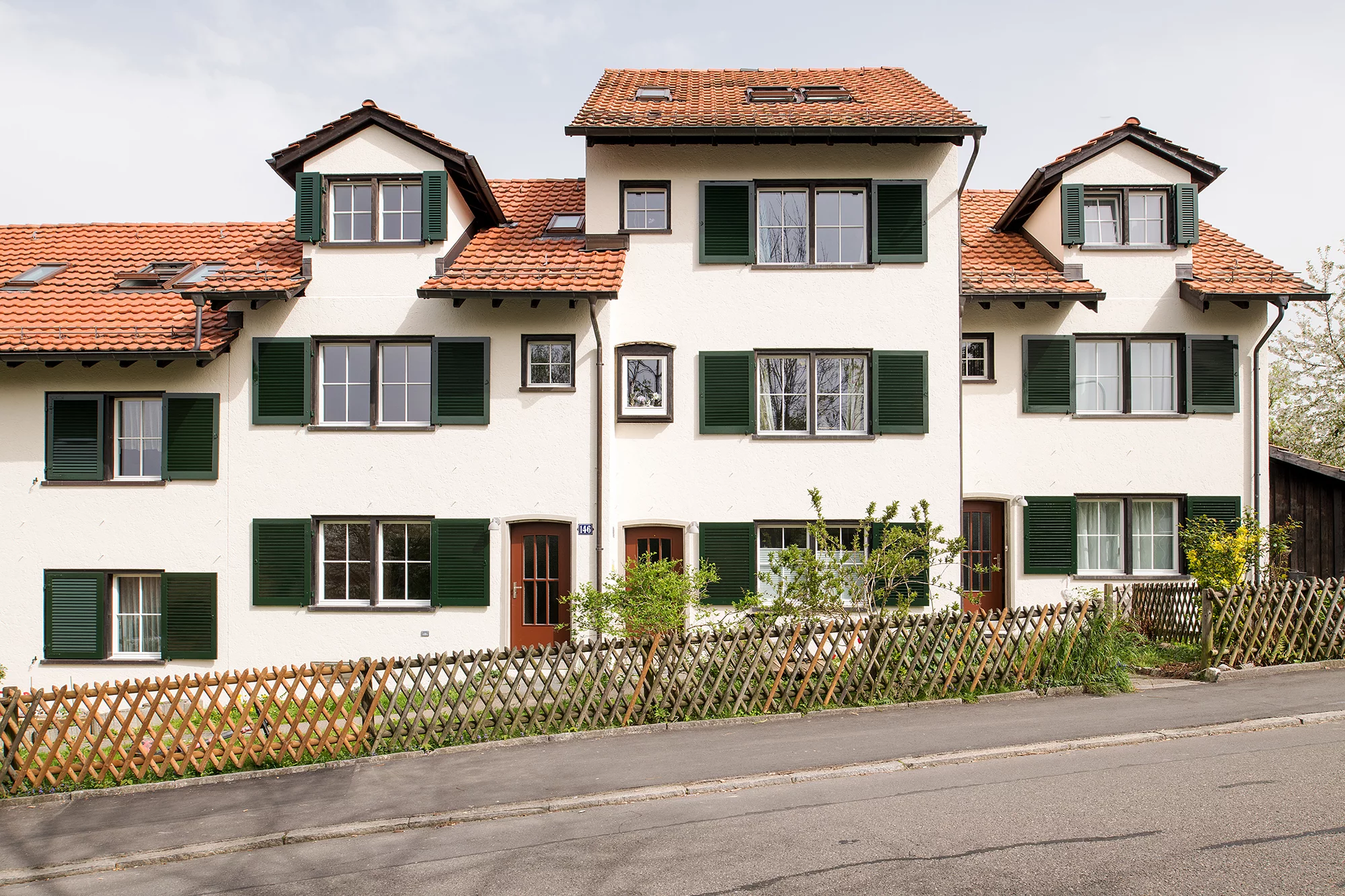 Aussenansicht Wohnsiedlung Sunnige Hof