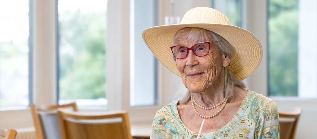 Susanna Guyot, Bewohnerin im Gesundheitszentrum für das Alter Rebwies