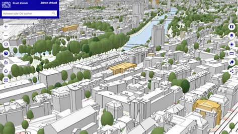 Ausschnitt Appilkation Zürich wie neu