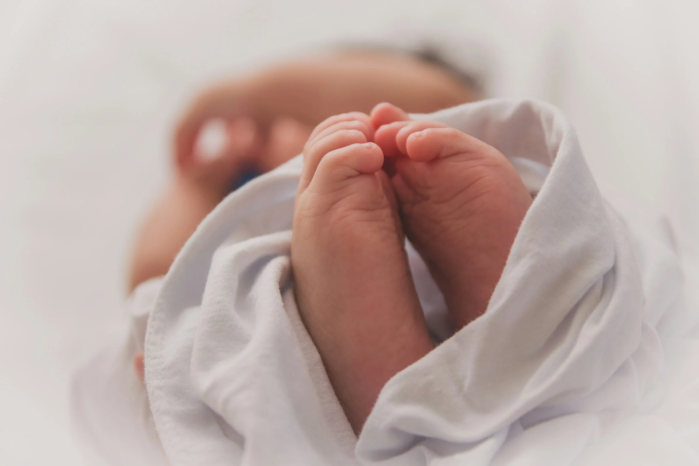 Nahaufnahme von den Füssen eines Baby