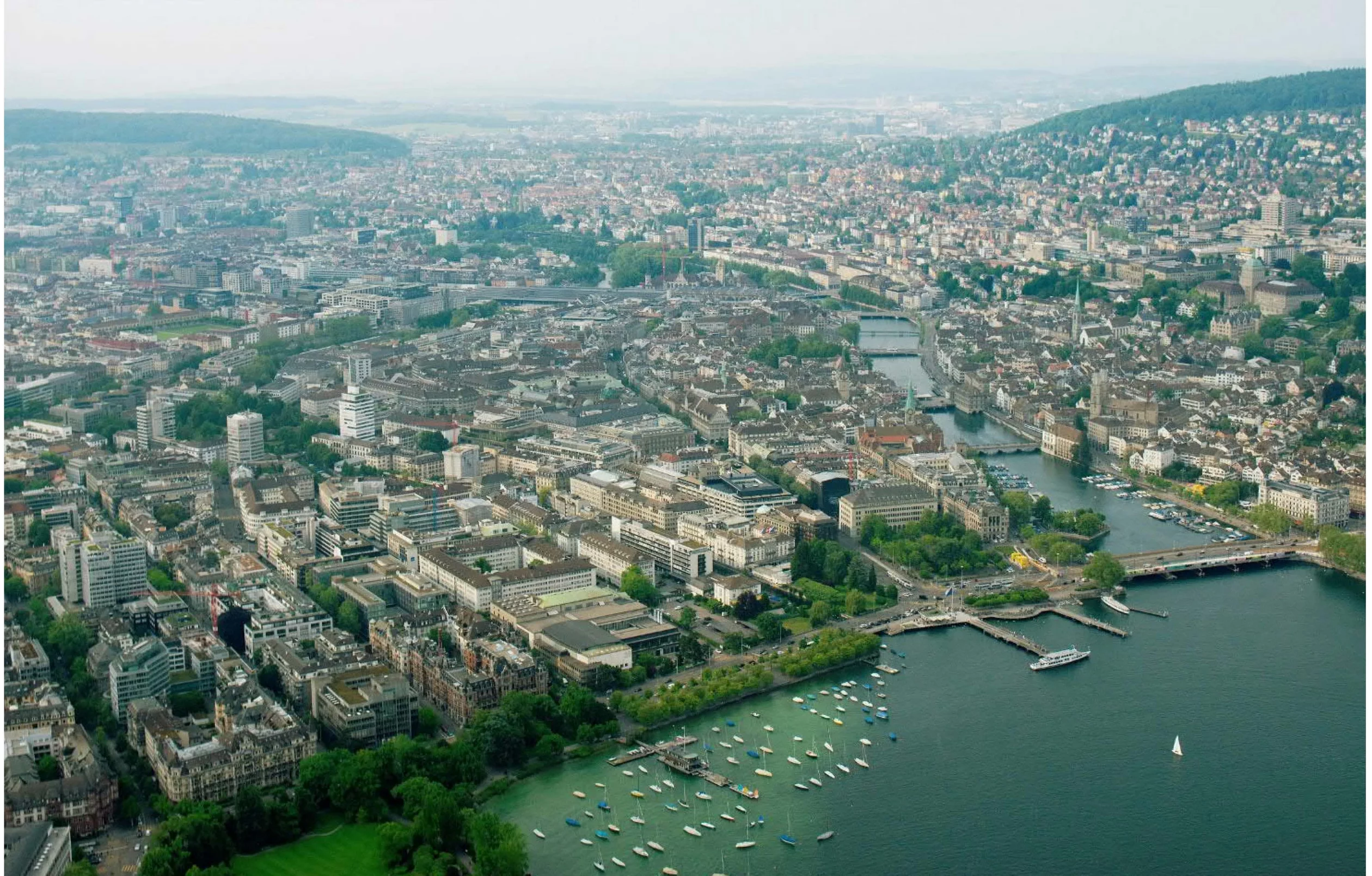 Sicht auf die Stadt Zürich 