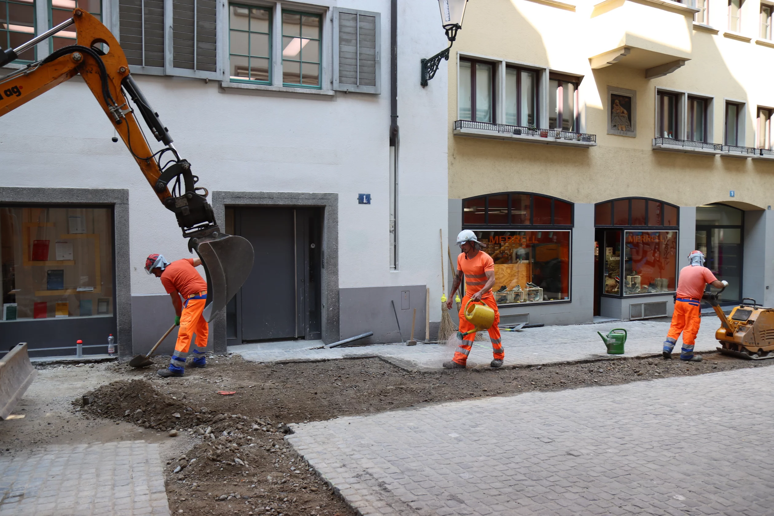 Bauarbeiten im Niederdorf